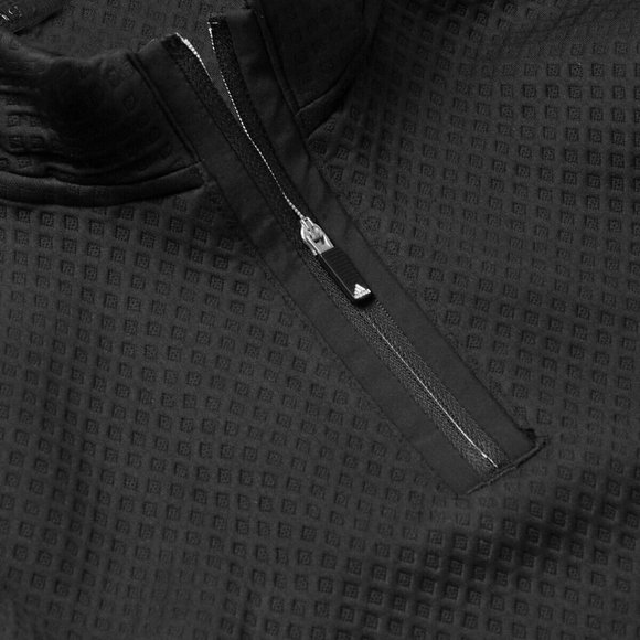 Adidas Primegreen 1/4 Zip Golf Pullover Jacket - Black - Men's Size S - MSRP $70 - Picture 6 of 8